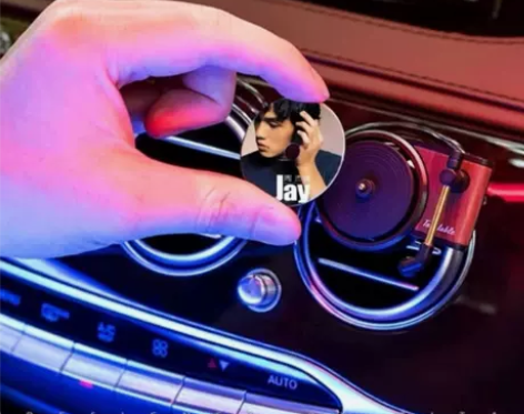 唱片机车载香薰出风口香片内饰香水