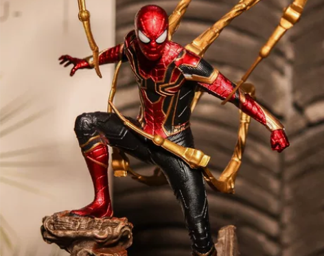 英雄远征复仇者联盟4钢铁蜘蛛侠手办电影模型...