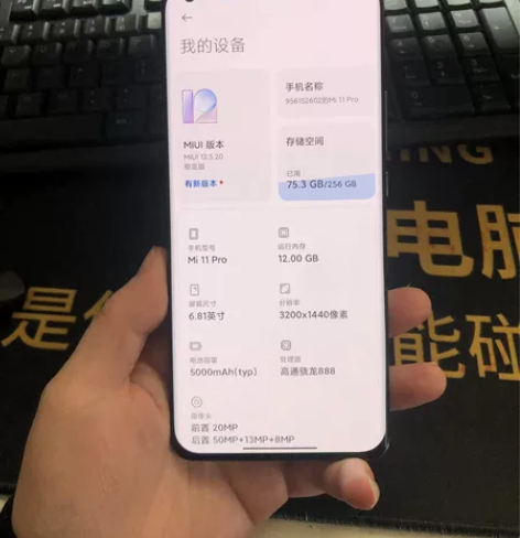 本手机于6个月前购买，型号为小米11Pro...