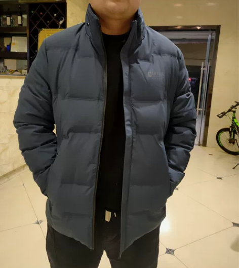 男士无帽立领常规羽绒服  185码  19...