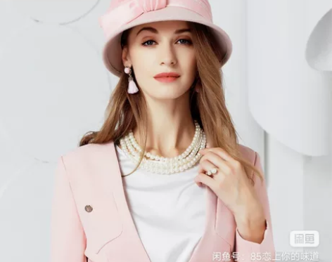 EE秋冬休闲百搭粉色帽子女冬季女士呢子帽英...