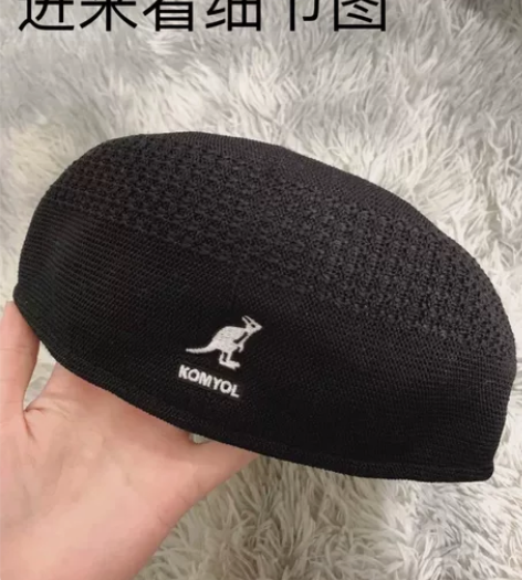 Kangol袋鼠羊毛贝雷帽男女秋冬保暖英伦...