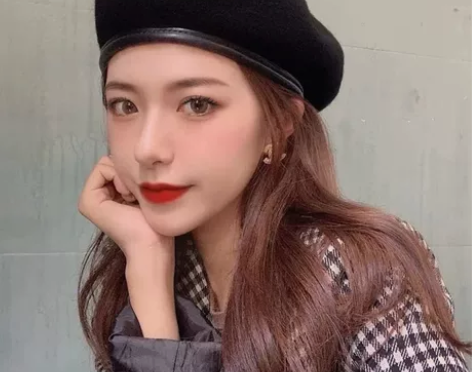 ins网红倒三角羊毛贝雷帽女韩版毛呢蓓蕾日...