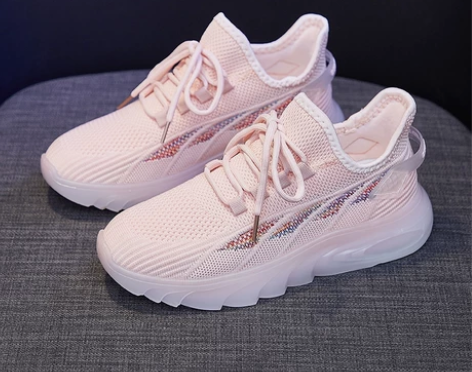 【捡漏女鞋】韩版飞织运动鞋女2022新款春...