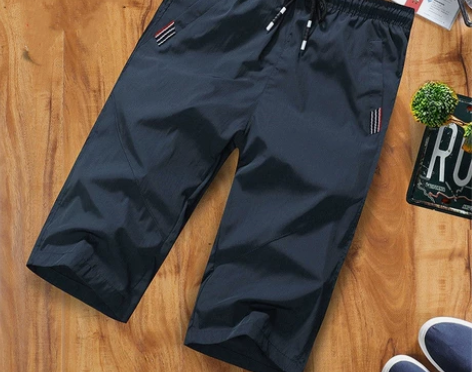 【夏季七分裤男】七分裤男士运动休闲短裤潮男...