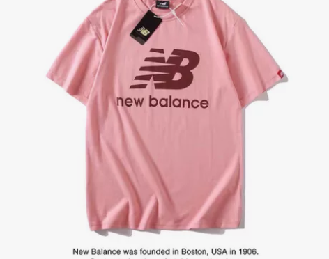 2021新百伦短袖T恤男女宽松运动NB经典...