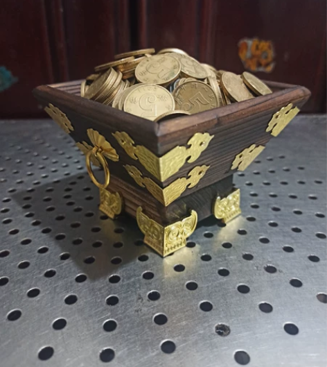 客厅摆件米斗日进斗金斗 上口10*10  ...