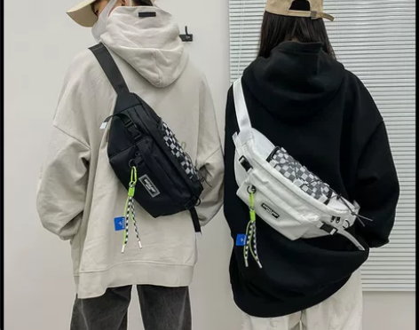 男士青年单肩斜挎包小包胸包  大容量腰包 ...