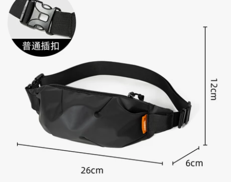 多功能运动胸包男士小包日系机能斜挎包潮牌单...