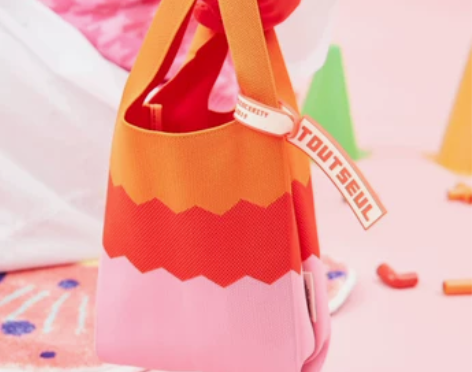 TOUTSEUL彩虹包小众设计单肩包原创手...