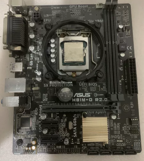 拆机华硕H81M-D R2.0主板 没有挡...