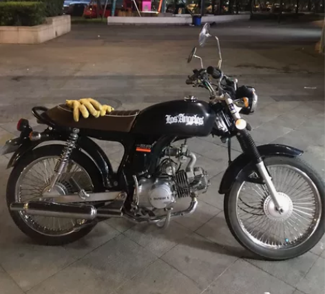 鑫源110cc复古摩托车 蓝牌 蓝牌 蓝牌...