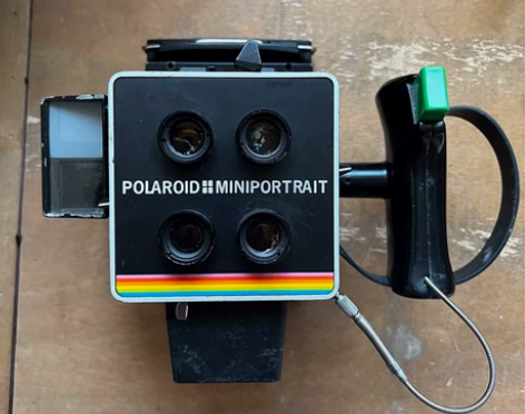 宝丽来四眼相机证件照四格撕拉片拍立得宝丽来...