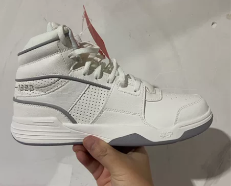 李宁高帮板鞋运动男子时尚耐磨防滑小白鞋休闲...