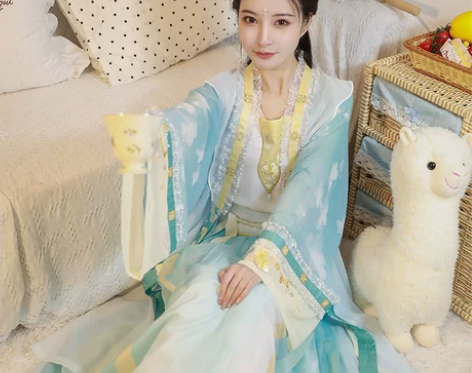 绝版都城南庄汉服甜蜜蜜蓝宋制汉服中国风新品...