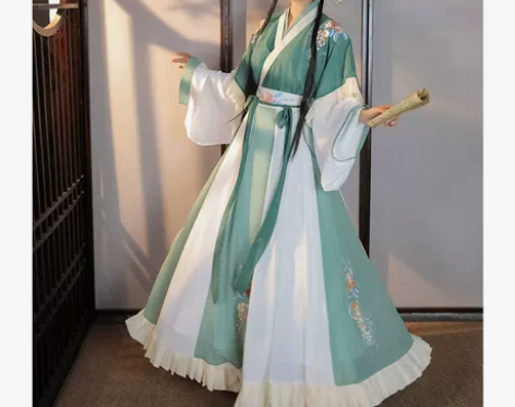 柒邑阑珊汉服  三件套  六米摆  显白显...