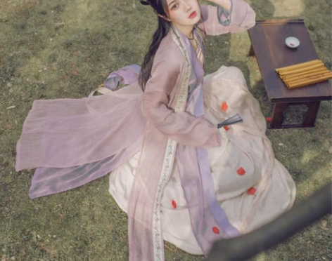 司南阁 行香子 传统汉服女 春夏宋制褙子对...