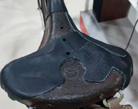 【手艺展示，镇店之宝】老飞鸽自行车车座 ，...