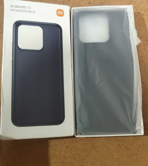 小米(MI)液态硅胶亲肤保护壳 黑色 实...