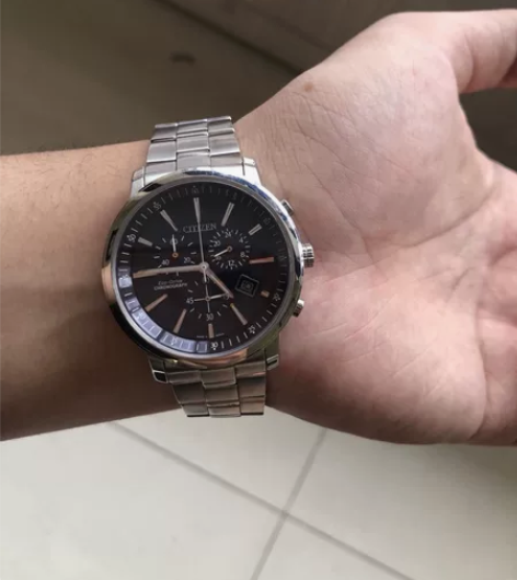 西铁城( CITIZEN )手表光动能皮表...