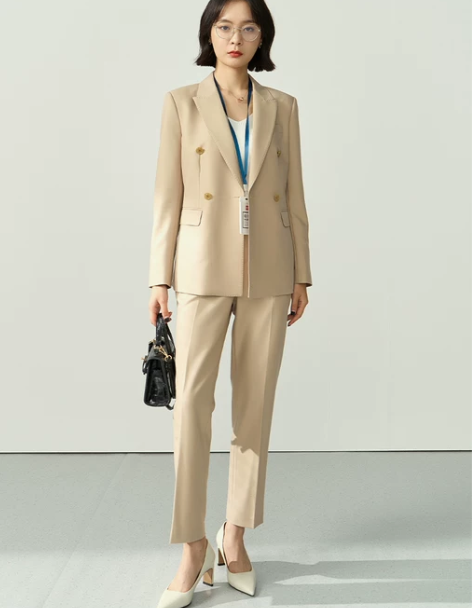 西装套装女2022新款职业装秋冬季工作服卡...