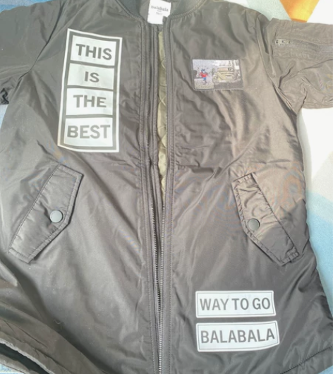 巴拉巴拉balabala大童棒球棉衣夹层 ...