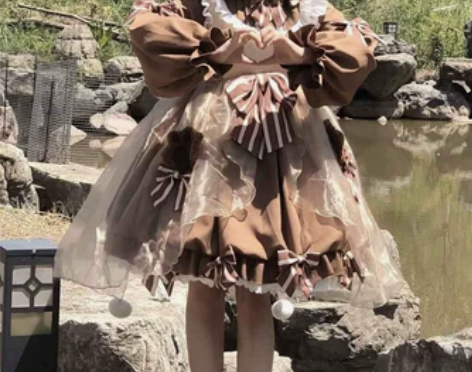 泡泡熊原创设计 小甜熊花苞裙Op 尾款 没...