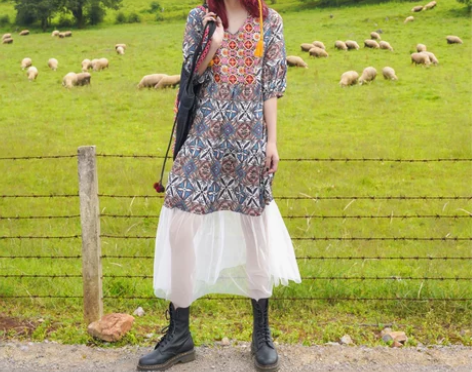 【狂暑价】云南草原度假连衣裙女青海湖旅游拍...