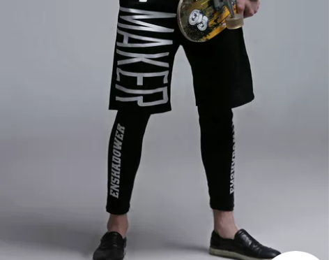 ?暗码2016夏装新款潮休闲运动时尚字母印...