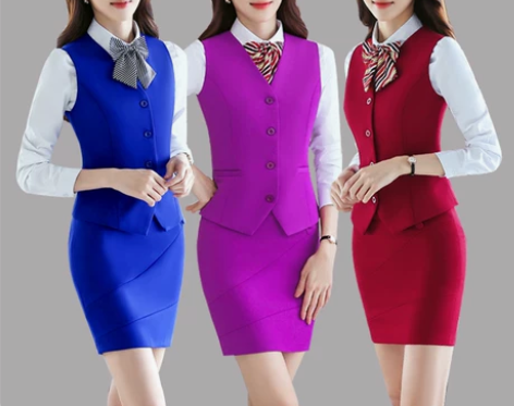 女士马甲女装职业装马甲女工作服空姐商务正装...