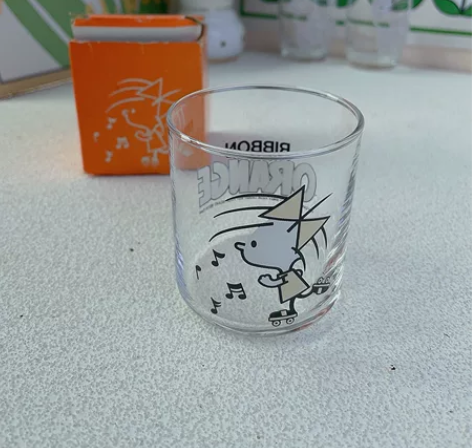 日本中古 RIBBON玻璃杯 札幌佐佐木出...