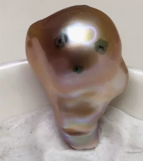 【可飘可鹅】高品极光炫彩巴洛克珍珠大巴单珠...