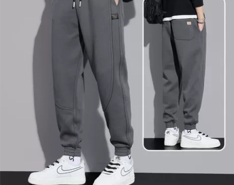 冬季休闲卫裤男士春秋款束脚裤子男冬季202...