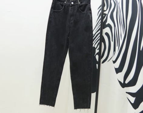 阔腿牛仔裤女宽松显瘦韩版2019新款网红老...