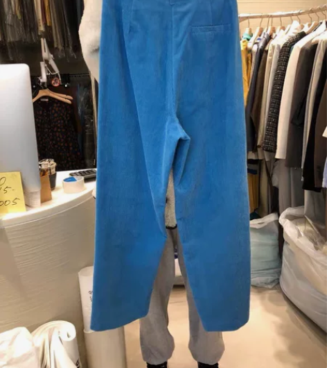 全新高腰复古灯芯绒长裤 感兴趣的话点“我想...