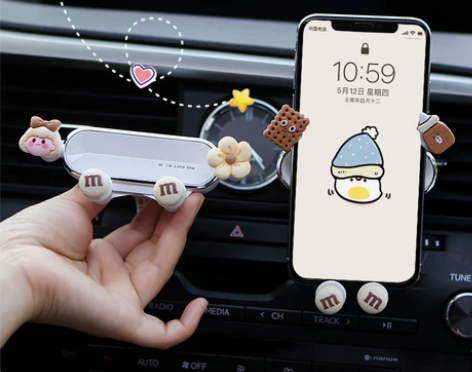 车载手机支架车用创意卡通2022新款车上出...