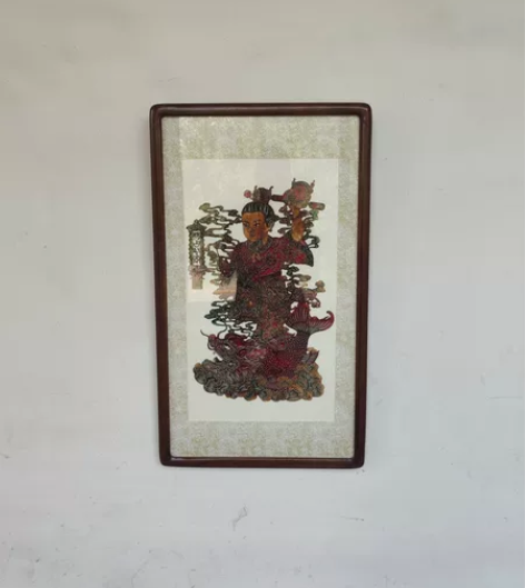 清代人物皮影   独占ao头  寓意为考试...