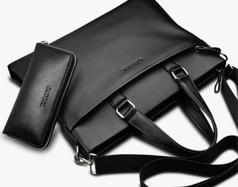 配手包男包横版公文包男士包包商务手提包单肩...