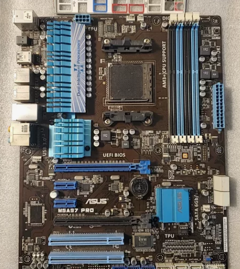 华硕m5a97 pro,主板成色如图,接口...