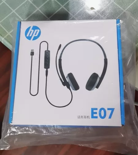 惠普E07头戴式耳机 正品保证 买惠普电脑...