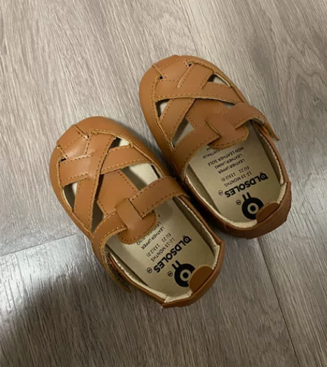 澳洲old soles学步鞋，牛皮真皮软底...