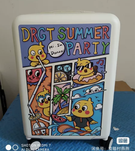 不莱玫行李箱20寸奶糖白拉杆箱 全新正品，...