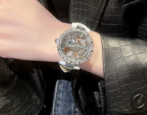 网红爆款手表女霸气大表盘高级感机械表女士国...