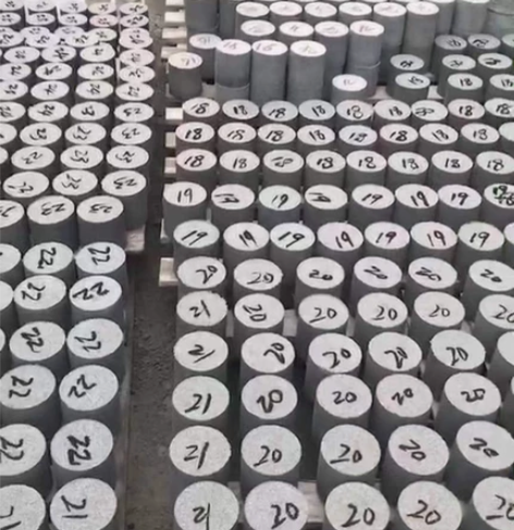 七天无侧限试块水稳层试块无机结合料碎石石屑...