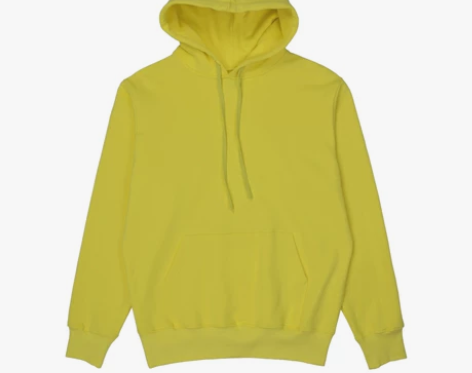 津范 陈冠希潮牌同款黄色简约卫衣男宽松休闲...