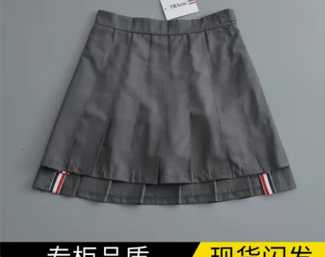 2022TB春秋季新高腰前短后长百褶裙in...