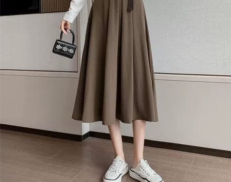 【风尚价】百褶半身裙秋装2021年新款女冬...