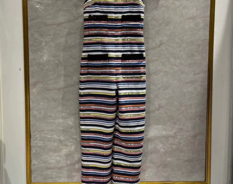 欧美2022新款春夏名媛气质超模吊带背心连...