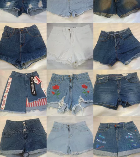 牛仔短裤 高腰女团裤性感低腰短裤全新带吊牌...