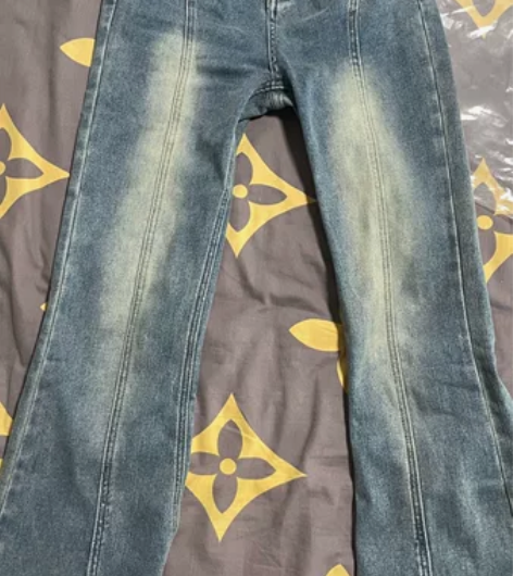 高腰拖地喇叭裤 全新 试穿过 m码能穿到1...